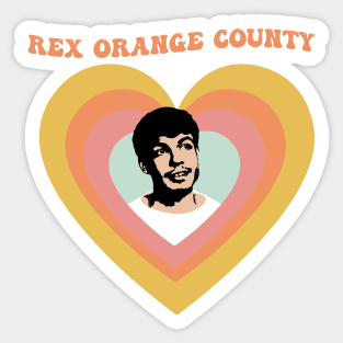 rex orange county who cares - love Sticker